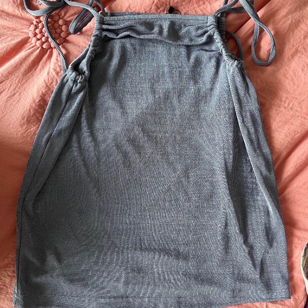 Purple Slinky Mini Skirt with Tags